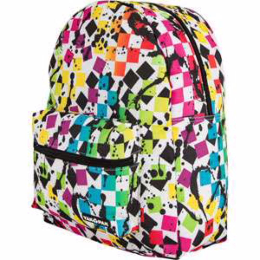 Yak Pak Rainbow Checkered Backpack